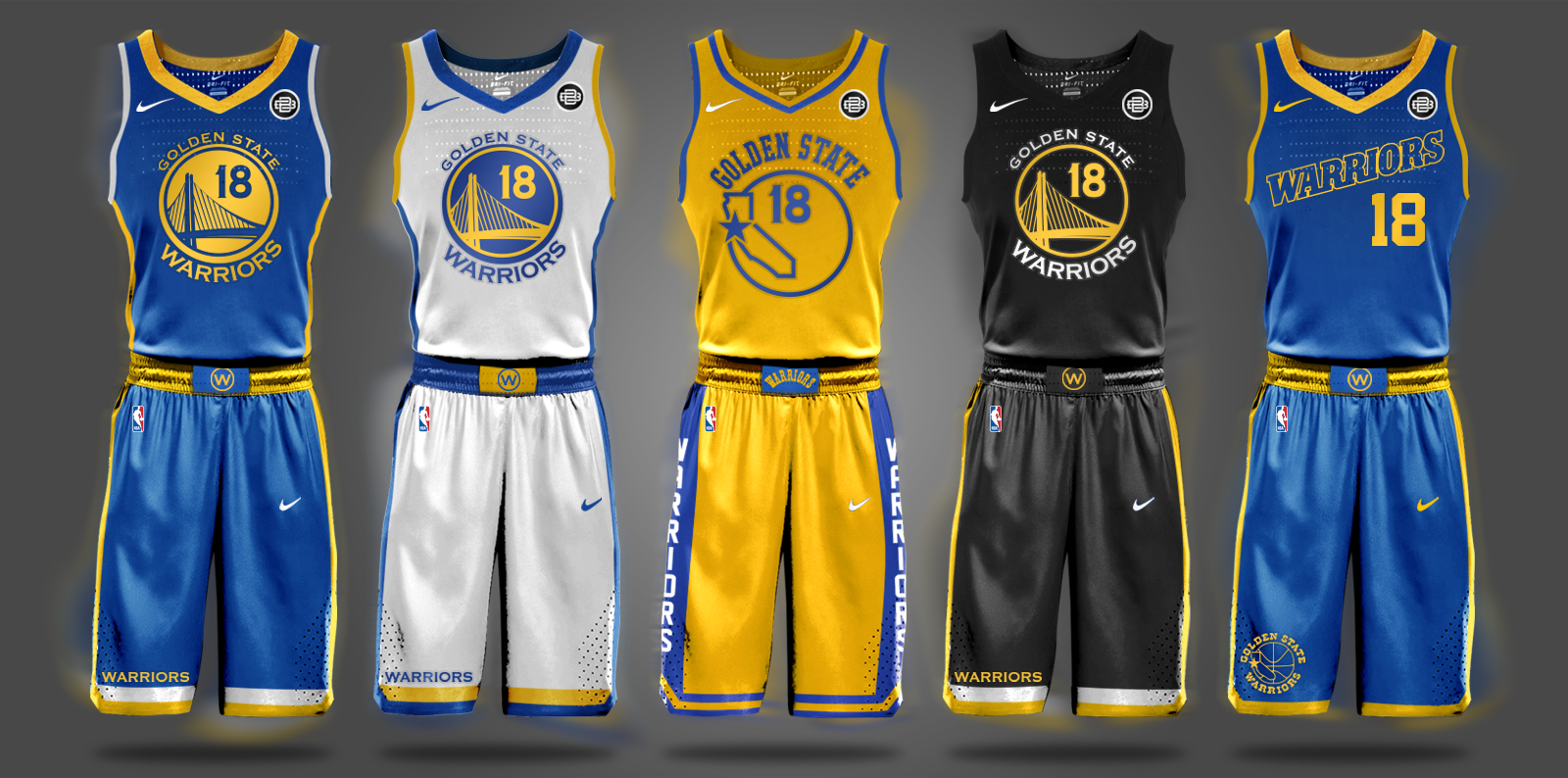 2017-2018 Nike Warriors Jersey Concept 