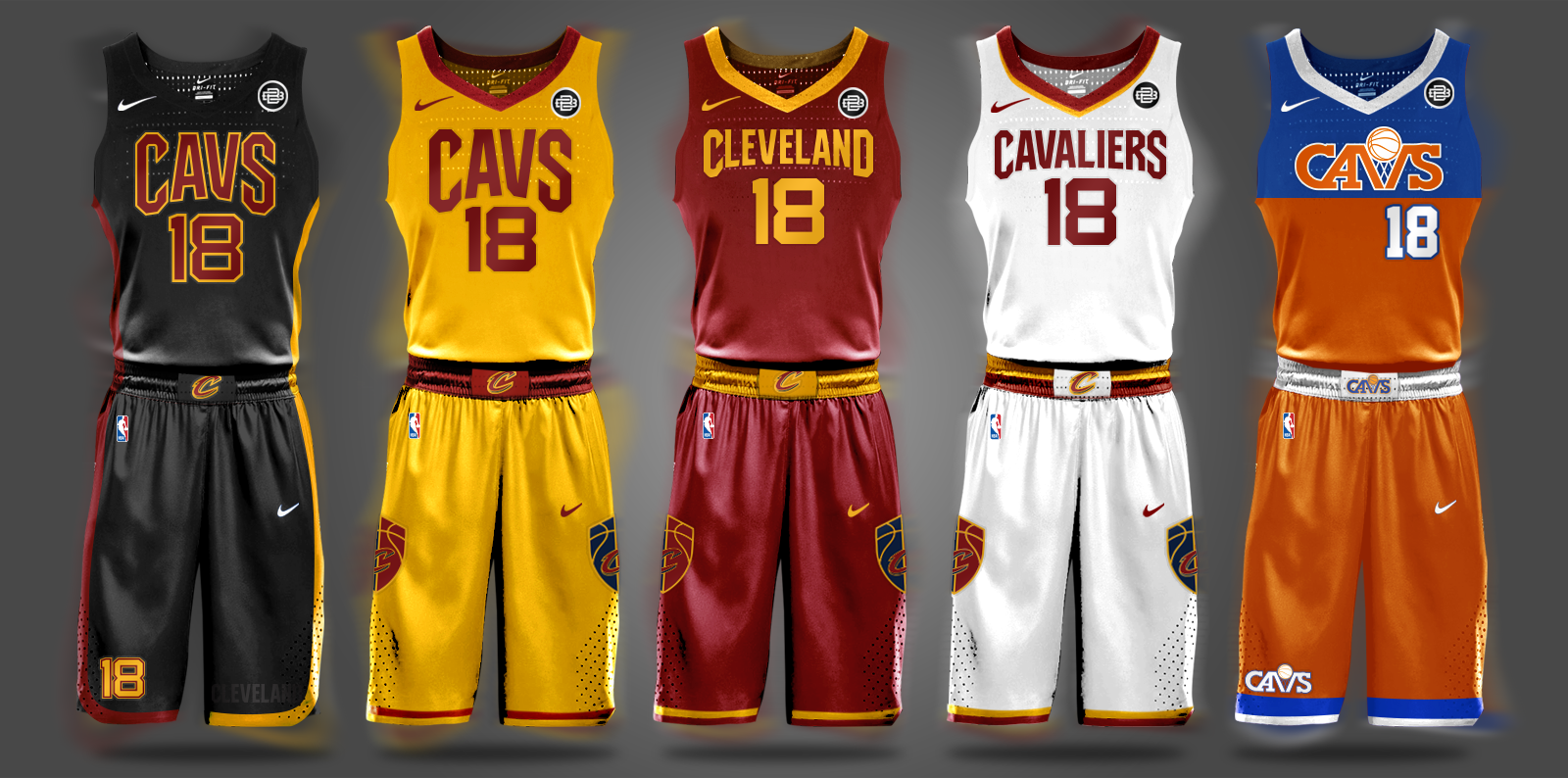 Graphic Designer's NBA Uniform Concepts Rival Nike's Real Jerseys