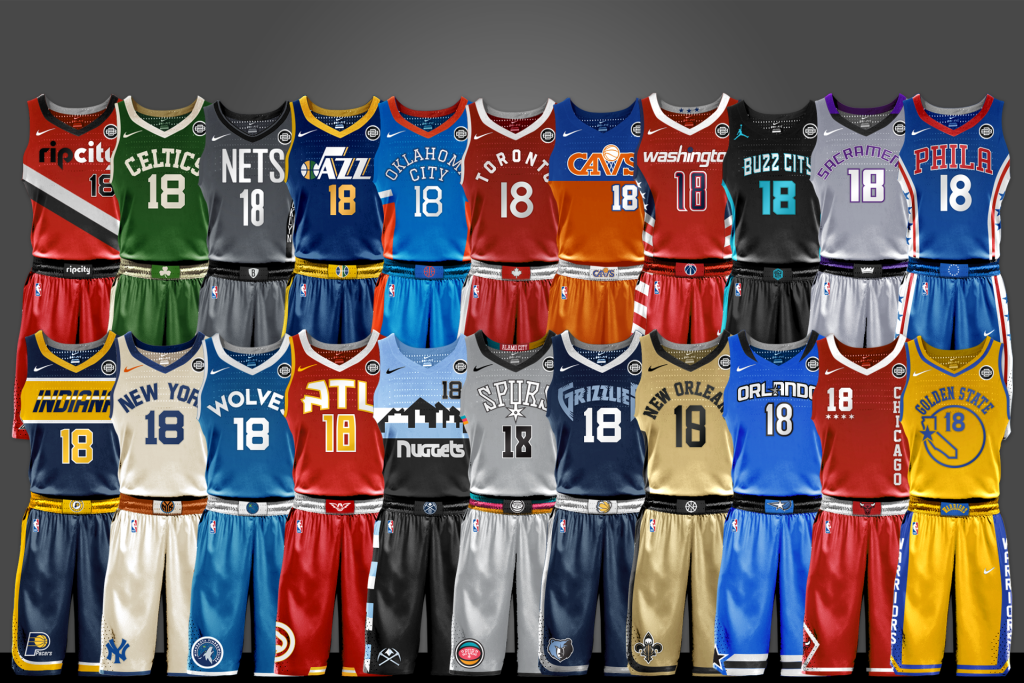 Graphic Designer's NBA Uniform Concepts Rival Nike's Real Jerseys